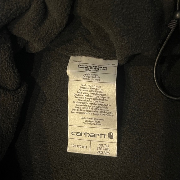 Carhartt Men's Performance Jacket in Black - Picture 9 of 9